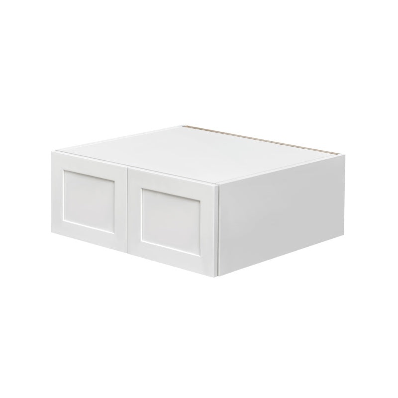 Mallorca White Shaker Wood Kitchen Wall Bridge Cabinet - 30" X 24" X 12" (Assembly Required) - White