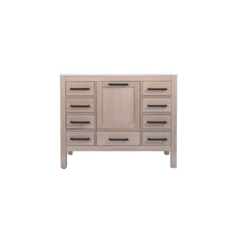 Natural Oak 42" Freestanding Single Sink Bathroom Vanity