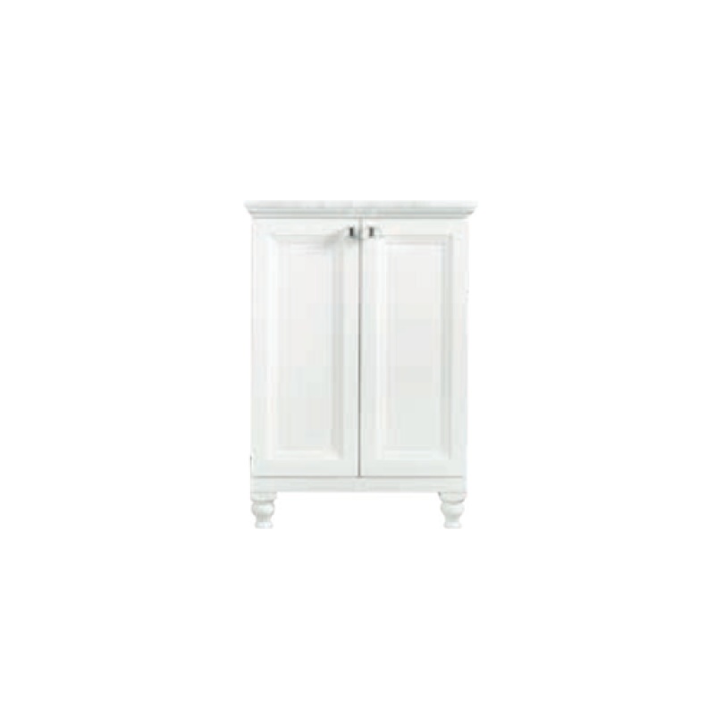 Isabel White Wood Freestanding Single Sink Bathroom Vanity
