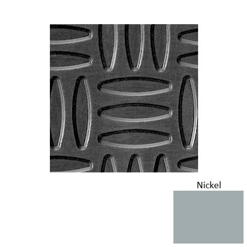 Flextones Nickel Wv Weave Rubber Tile, Textured 18" x 18"