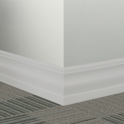 Johnsonite Vapor Grey Rubber Millwork Contoured Wall Base - 4 1/4" X 96" X 3/8" Delinate - Millwork Contoured Wall Base