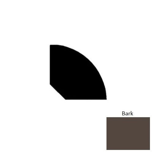 Bark Vinyl 166 Quarter Round - 1/2" x 12 ft - Thermoplastic