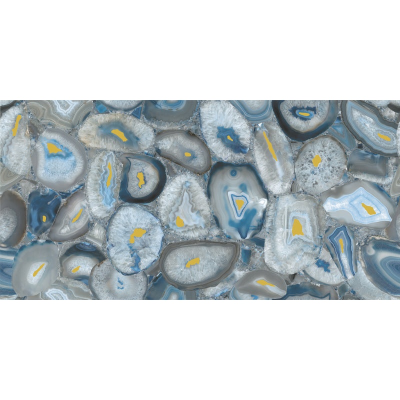 Agatas Oro Blue Porcelain Tile - 24" x 48"
