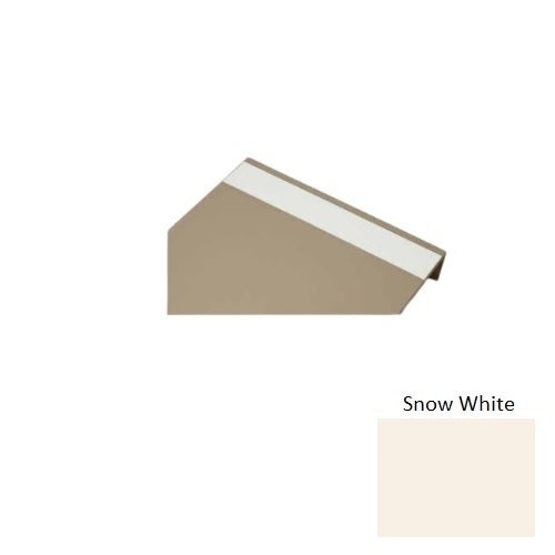 Johnsonite Snow White Hammered Pattern Photoluminescent Rubber Moulding / Trim