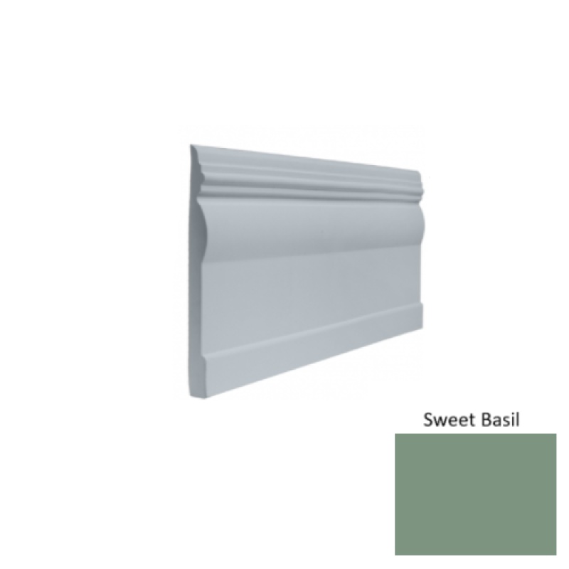 Contours #45 Novel Sweet Basil Rubber Profiled Wall Base - Satin