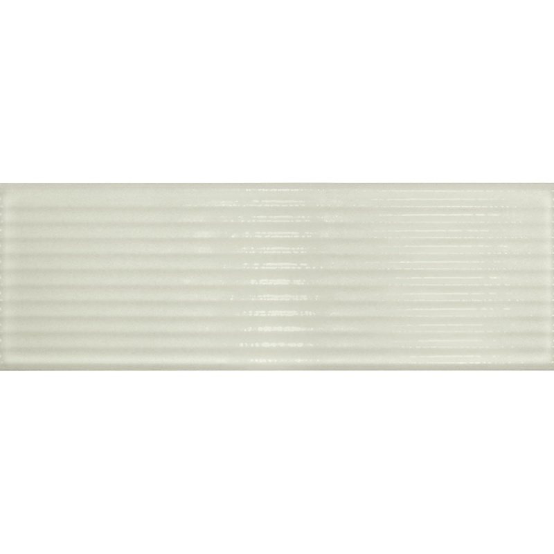 Glassalike Groove Lime Porcelain Tile - Glossy - 4" X 12"