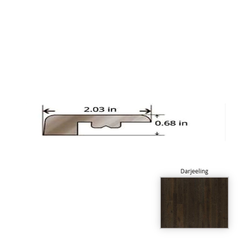 Organic 567 Hickory Darjeeling Hardwood Moulding / Trim - 84.25" Threshold - Nu Oil