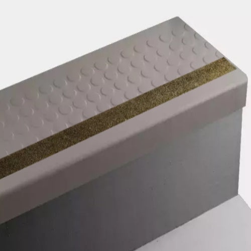 Toast Raised Round Rubber Stair Tread Trim