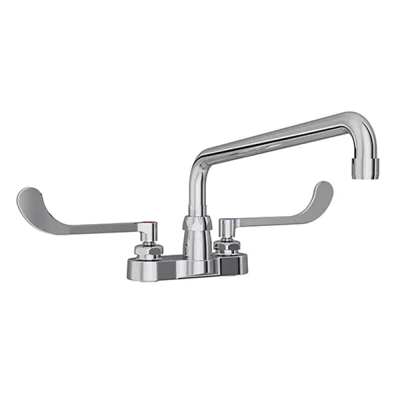 Chrome Plated Brass Deck Mount Kitchen Faucet