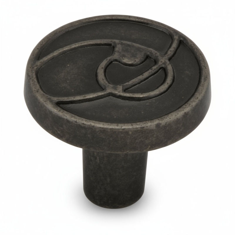 Weathered Nickel Zinc Alloy Cabinet Knob