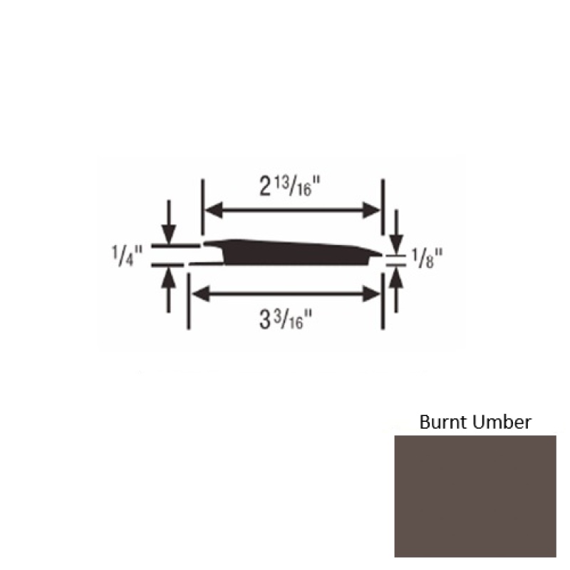 Solid 65 Burnt Umber Rubber Rolling Traffic Transition