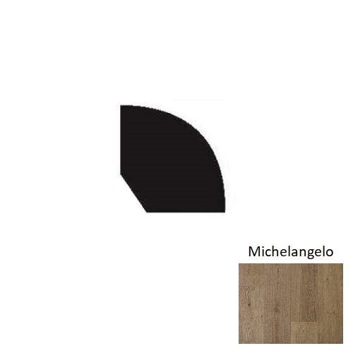 Louvre Michelangelo Hardwood Moulding / Trim - 3/4" X 90" Quarter Round - Wire Brushed