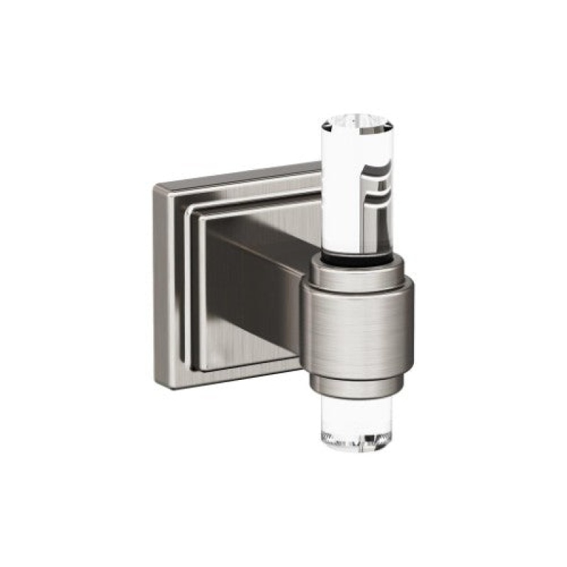 Amerock Glacio Zinc & Acrylic Single Prong Robe Hook