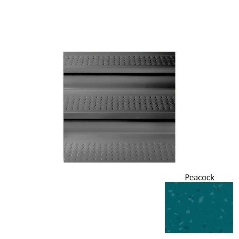 Symmetry Peacock Textured Rubber Stair Tread