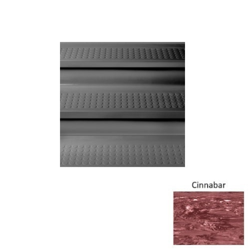 Marbleized 98 Cinnabar Vantage Raised Circular Rubber Stair Tread