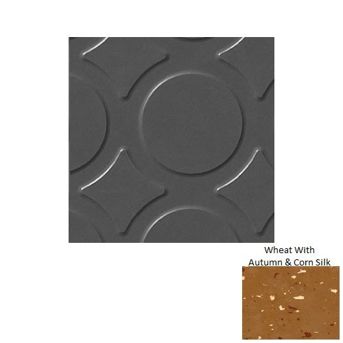 Spextones Wheat With Autumn & Corn Silk Rct Radial Iii Rubber Distinct Designs Tile - Textured - 18" X 18"