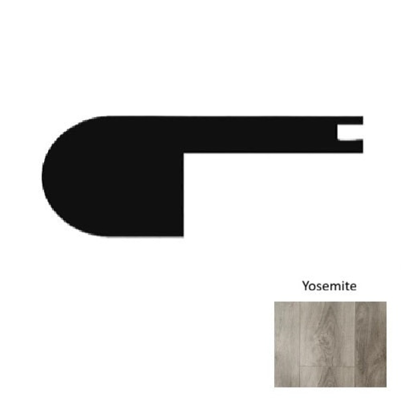 1600 Series Yoesmite Luxury Vinyl Moulding / Trim - 94" Flush Stair Nose - Embossed