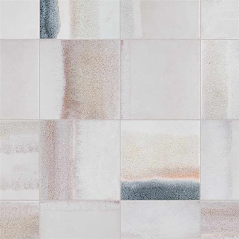 Matter Canvas Bone Blue Porcelain Tile - Mixed