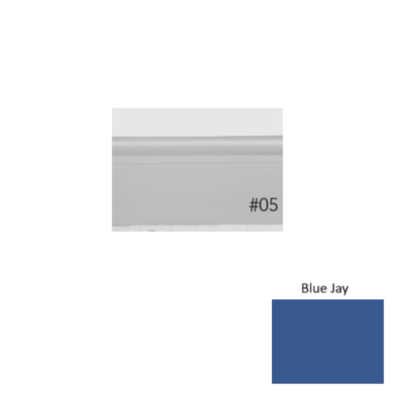 Pinnacle Plus #05 Contrive Blue Jay Rubber Coil Wall Base - 2 1/2" X 60 Ft