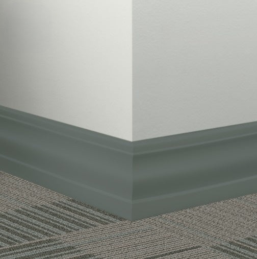 Johnsonite Hunter Green Rubber Millwork Contoured Wall Base