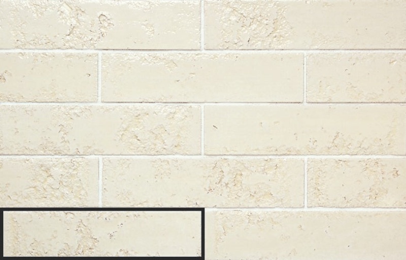 Pukka Rice Cream Ceramic Tile - Glossy - 2.5" X 10"