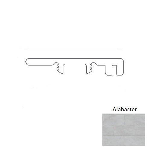 Adura Flex Tile Vienna Alabaster 94" End Cap