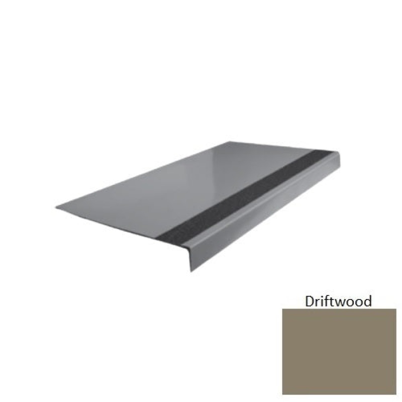 Flextones Driftwood Type 170 Distinct Designs Rubber - 12 1/4" X 72" Stair Tread - Smooth
