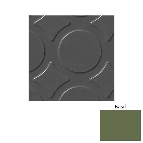 Flextones Basil Rct Radial Iii Textured Rubber Tile - 18" x 18"