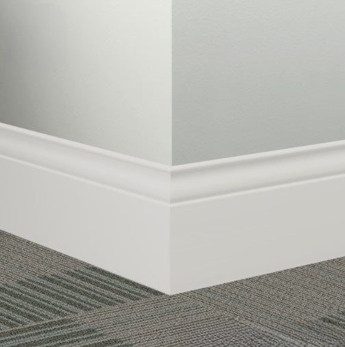 Johnsonite Dover Rubber Millwork Contoured Wall Base - 5 1/4" X 96" X 3/8" Inflection - Millwork Contoured Wall Base