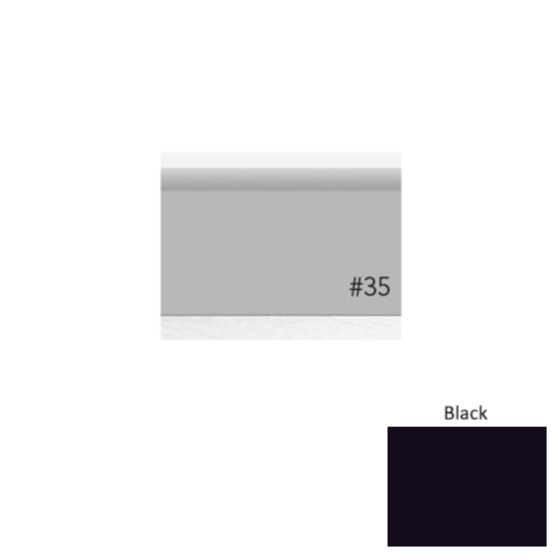 Pinnacle Plus #35 Sleek Black Rubber Coil Wall Base