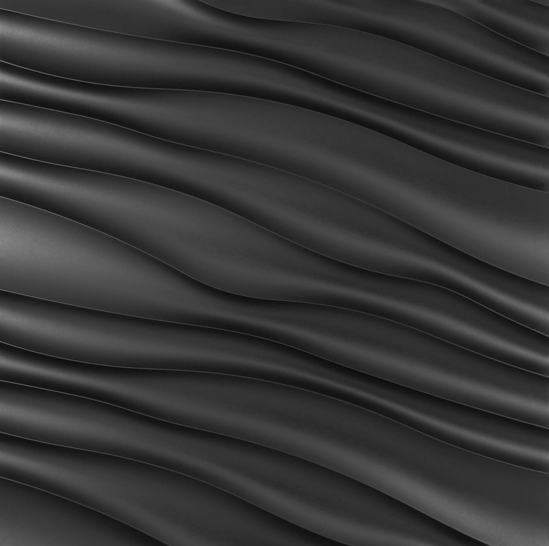 Magnolia 3D Panel Martinique Black Beetle Tile