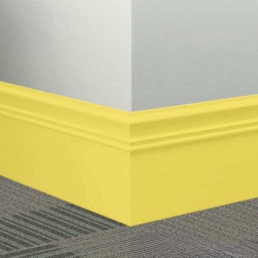Johnsonite Canary Rubber Millwork Contoured Wall Base