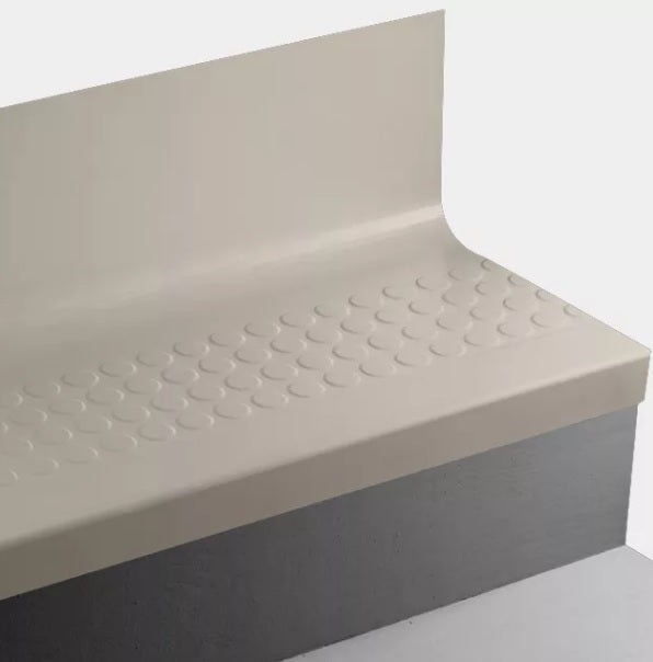 Johnsonite Clay Raised Round Rubber Stair Tread