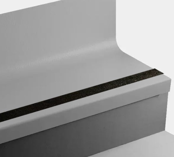 Johnsonite Iron Mountain Hammered Stair Tread With Riser