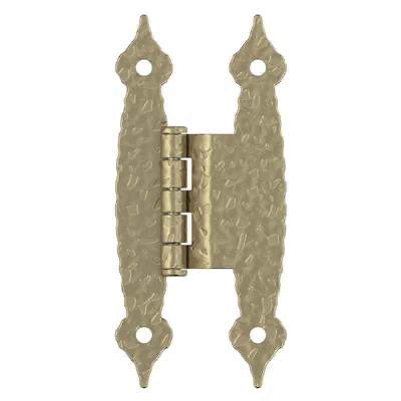 Golden Champagne Steel Face Frame Free Swing Cabinet Hinge - 3/8" (10 Mm) Offset - Golden Champagne