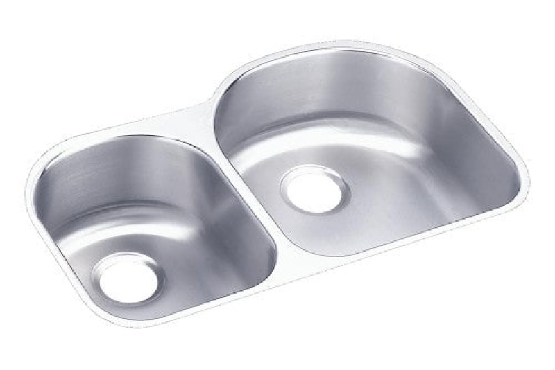 Eluh3119l Lustertone Classic Stainless Steel Undermount Double Bowl Kitchen Sink - 31 1/4" X 20" X 7 1/2" - Stainless Steel