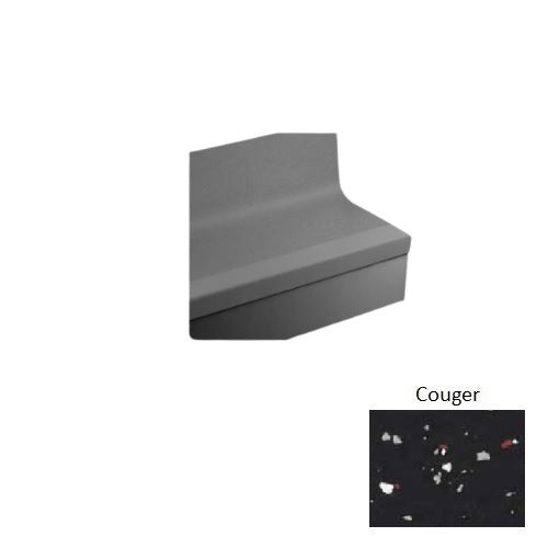 Johnsonite Couger Rice Paper Rubber Stair Tread with Riser