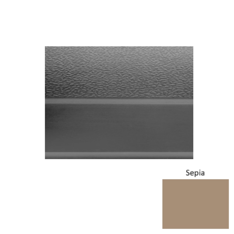 Solid 93 Sepia Textured Rubber (Sq) Stair Tread - Textured