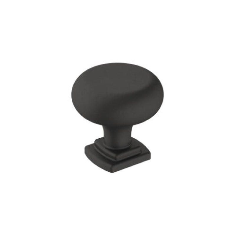 Amerock Surpass Zinc Cabinet Knob - Matte Black