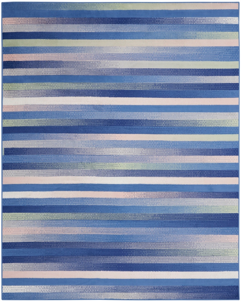 Whimsicle Whs12 Blue Multicolor Area Rug 7 Ft x 10 Ft