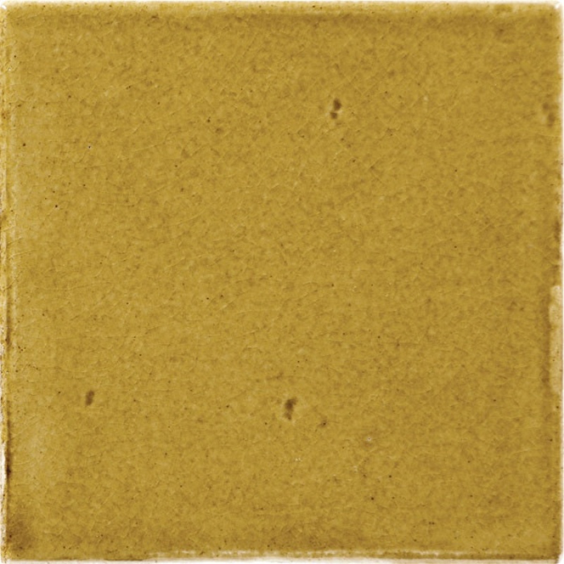 Contempee Marigold Handcrafted Ceramic Tile - Glossy - 4" X 4"