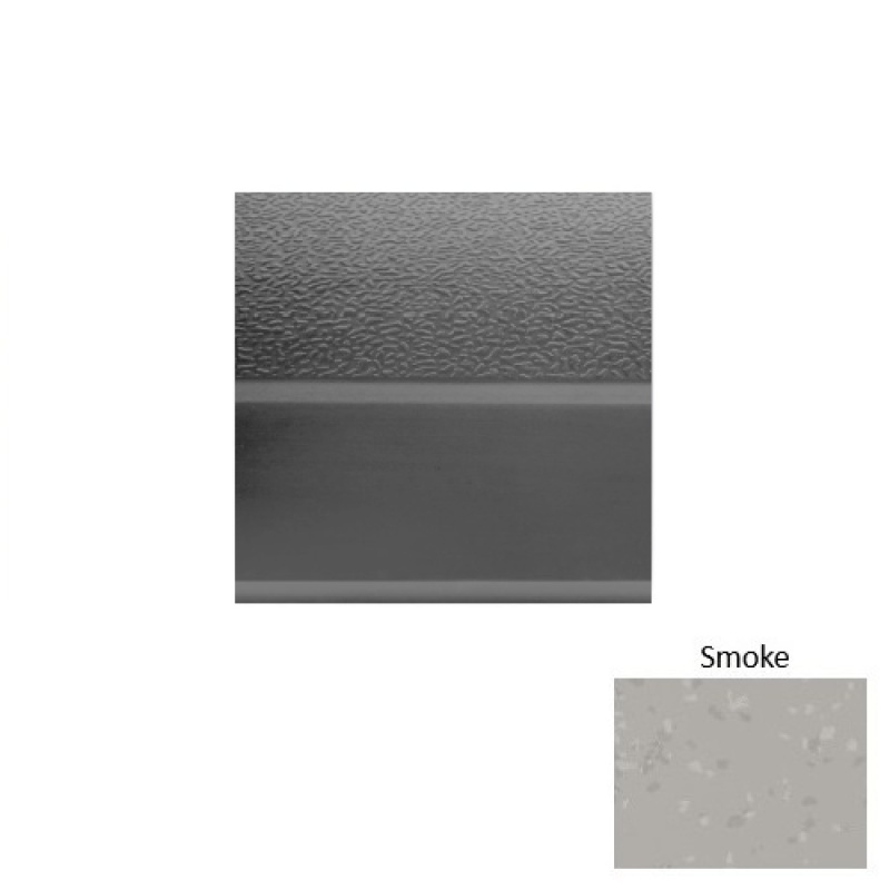 Symmetry 93 Smoke Rubber (Sq) Stair Tread - Textured