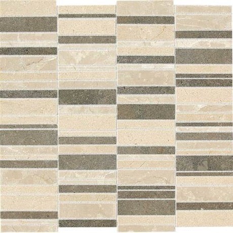 Warm Waterfall Marble & Limestone Mosaic - Waterfall - Polished