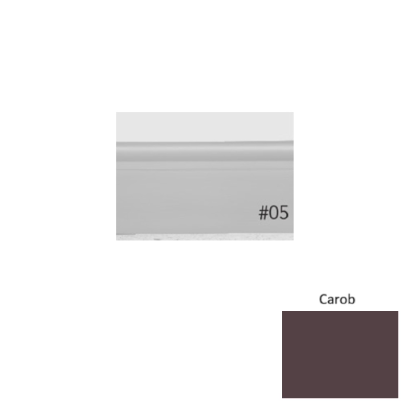 Pinnacle Plus #05 Contrive Carob Rubber Coil Wall Base - 2 1/2" X 60 Ft