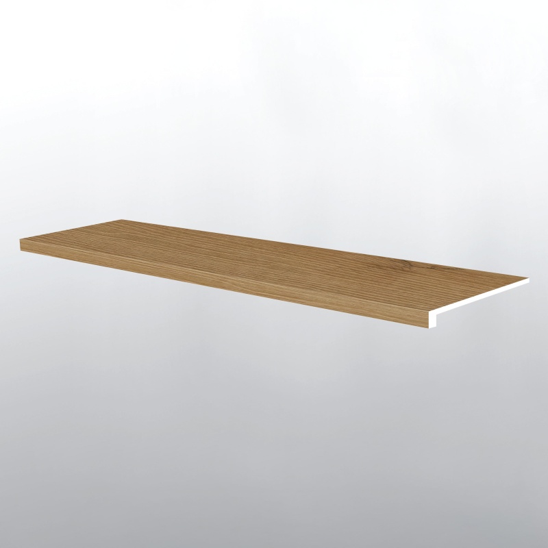 Xl Prescott Amber Forrester Luxury Vinyl Moulding / Trim - 12" X 47.25" Stair Tread Eased Edge - Low Gloss