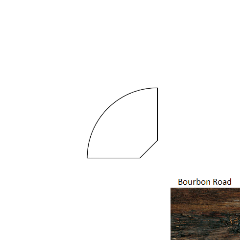 Serenity Bourbon Road Cork Moulding / Trim Flooring - 78" Quarter Round - Hot Coating