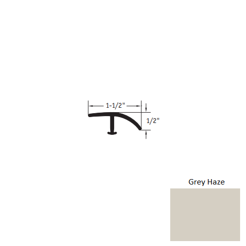 Johnsonite Grey Haze Vinyl T Molding Trim