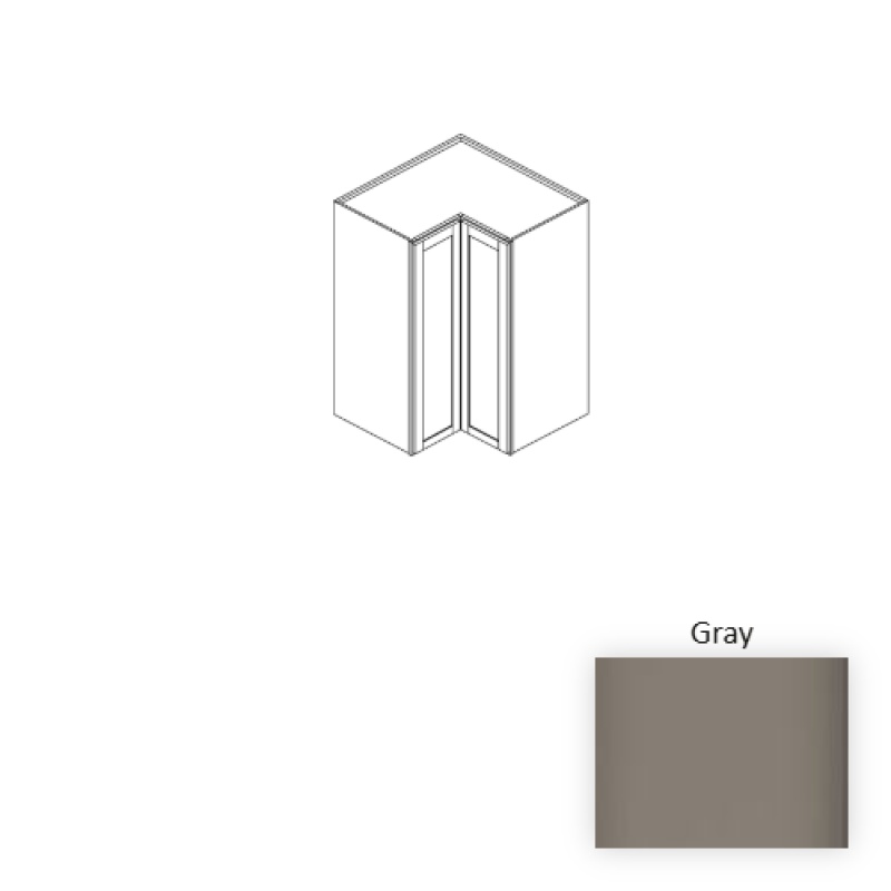 Gray Wood Kitchen Wall Cabinet