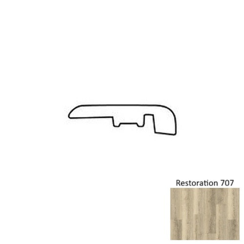 Restoration 707 Luxury Vinyl Moulding / Trim - 1 3/8" X 94" End Cap - Urethane