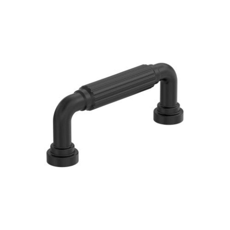 Cowrie Zinc Arch Cabinet Pull - Matte Black